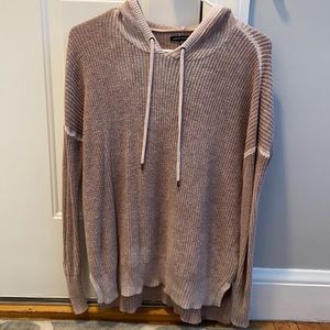 Dusty Rose Knit Hoodie
